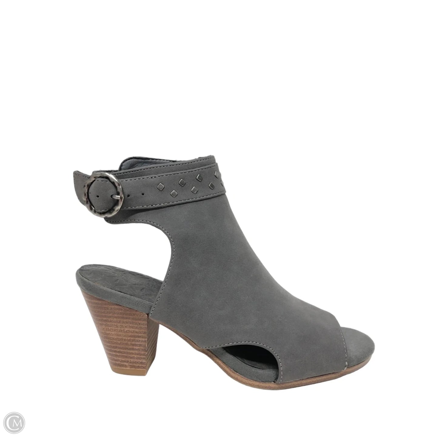 Boots Ankle Heels By Bare Traps In Grey, Size: 6.5
