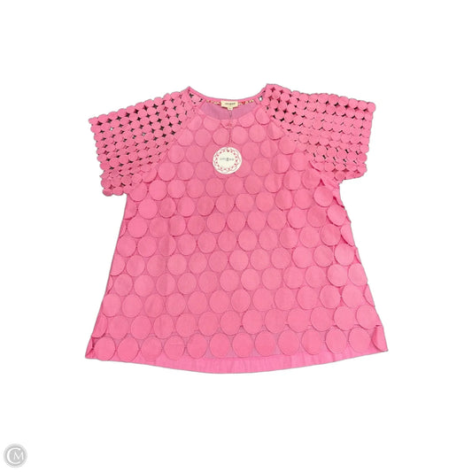 Top Short Sleeve By Umgee In Pink, Size: M