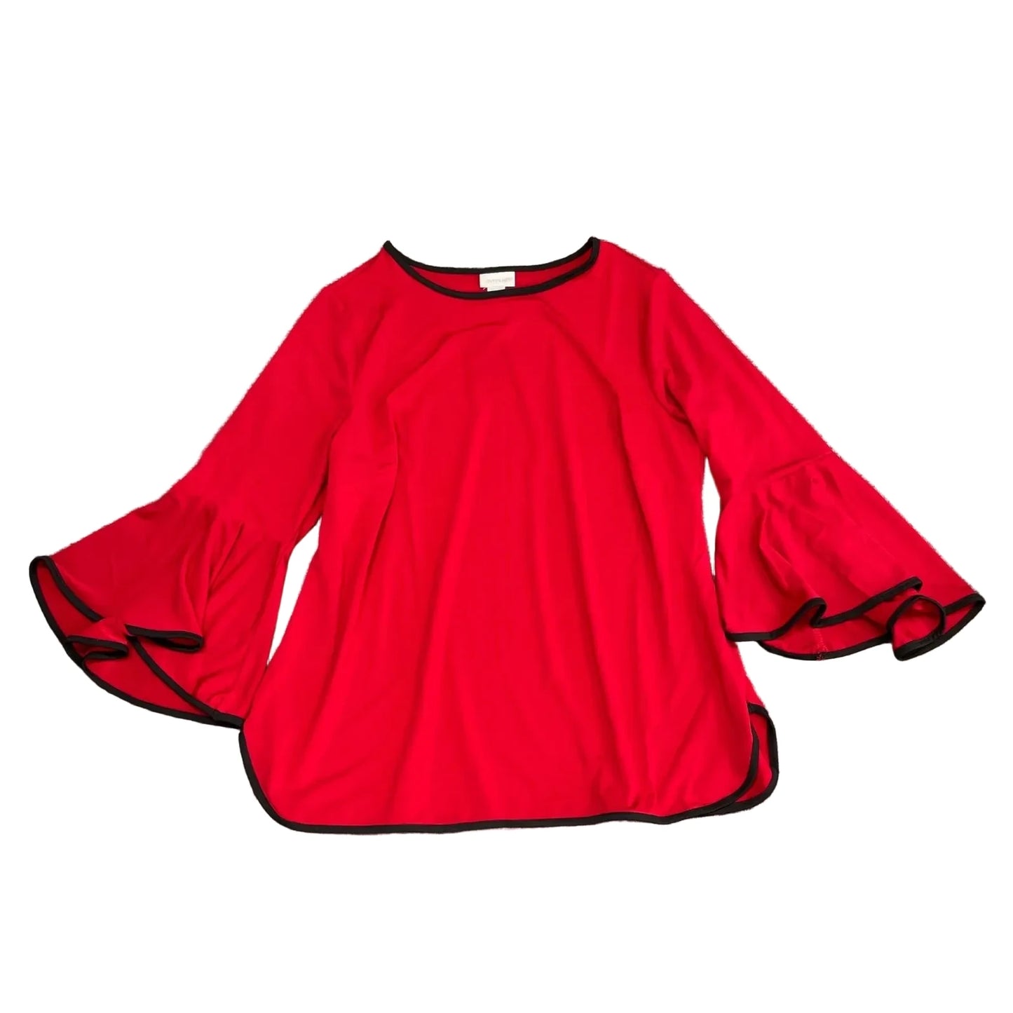 Top Long Sleeve By Avenue In Red, Size: 16