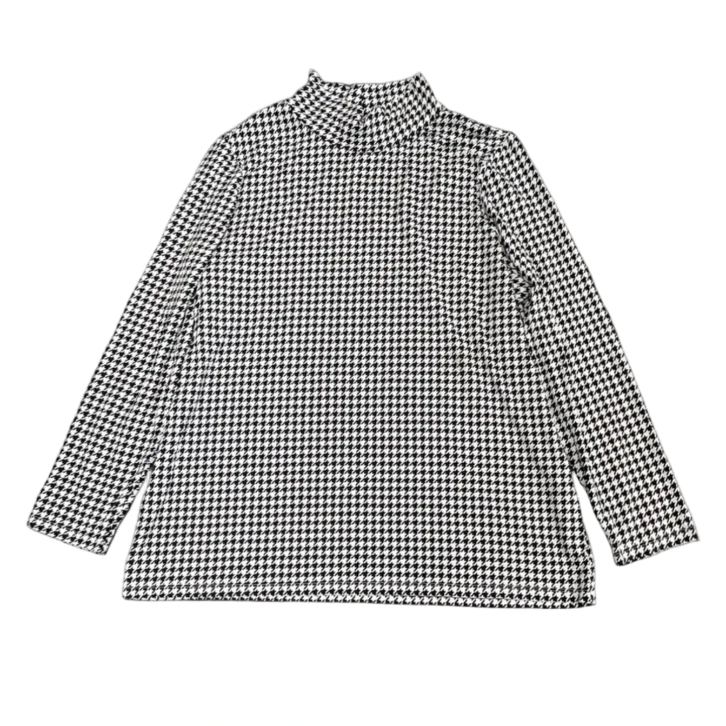 Top Long Sleeve By Chicos In Black & White, Size: Xl