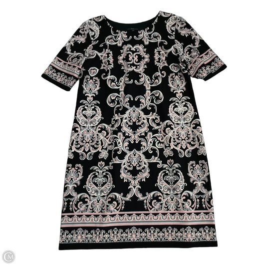Dress Casual Short By R And K Originals In Black & Pink, Size: 18