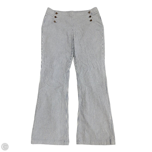 Jeans Straight By Boden In Blue & White, Size: 14