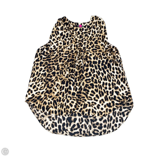 Top Sleeveless By Vince Camuto In Animal Print, Size: 1x