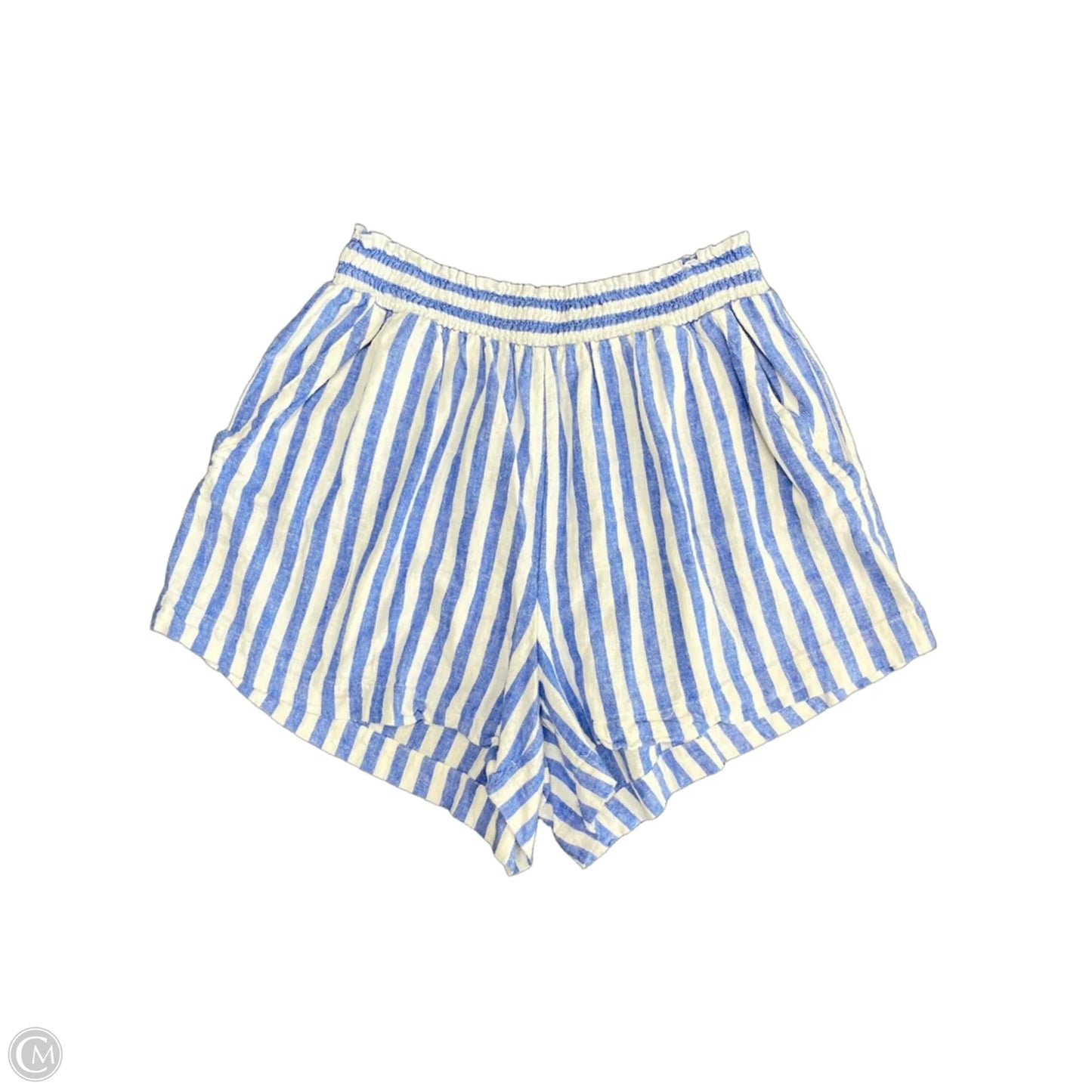 Shorts By Ava & Viv In Blue & White, Size: Xxl