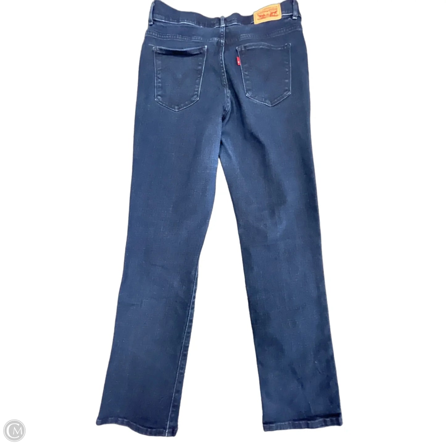 Jeans Straight By Levis In Blue Denim, Size: 8