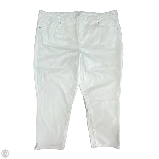 Jeans Cropped By West Bound In White Denim, Size: 24