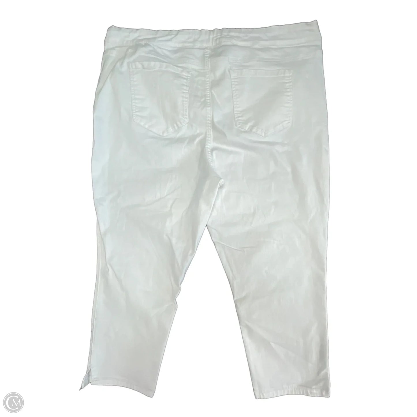 Jeans Cropped By West Bound In White Denim, Size: 24