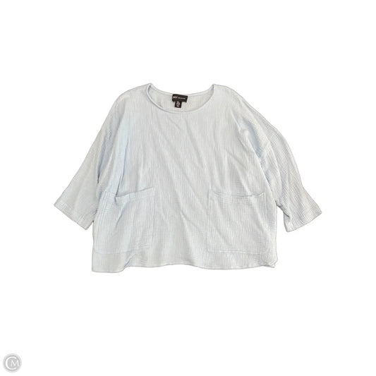 Top Short Sleeve By Jones New York In Blue, Size: 3x