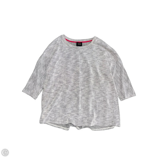 Top Short Sleeve By W5 In Grey, Size: 2x
