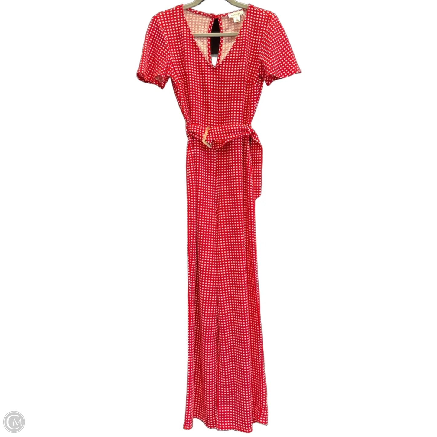 Jumpsuit By Monteau In Red & White, Size: Xs