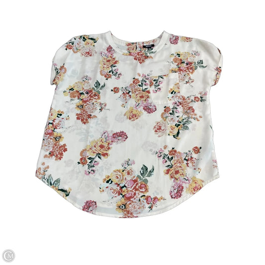 Top Short Sleeve By Buffalo David Bitton In Cream, Size: L