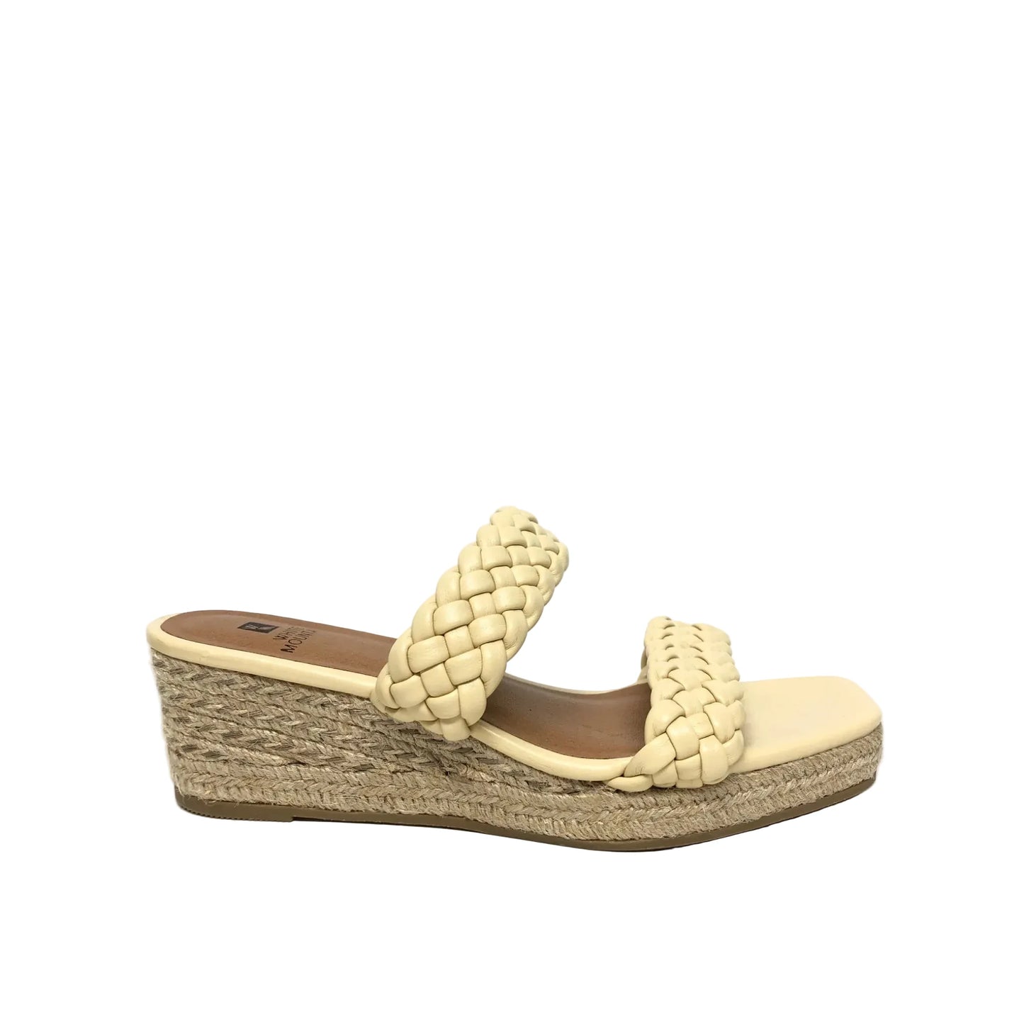 Sandals Heels Wedge By White Mountain In Yellow, Size: 8.5