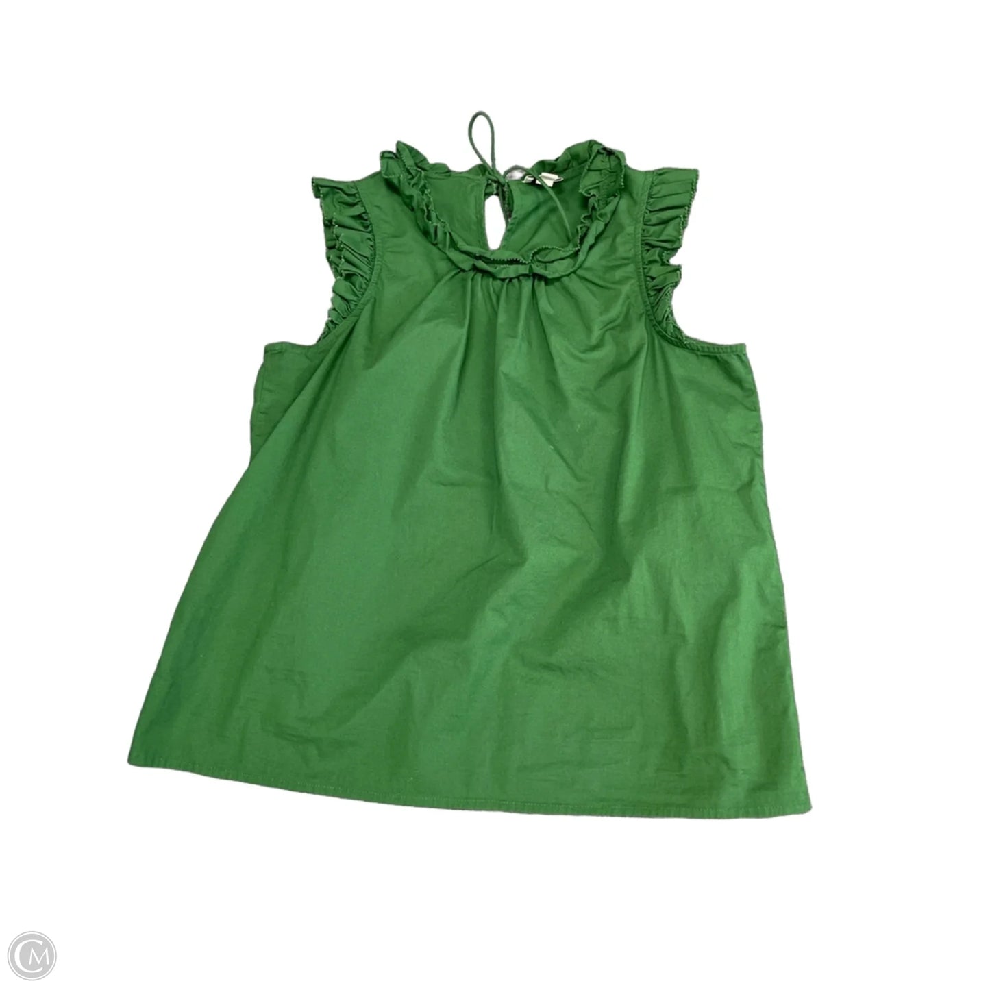 Top Sleeveless By J. Crew In Green, Size: M