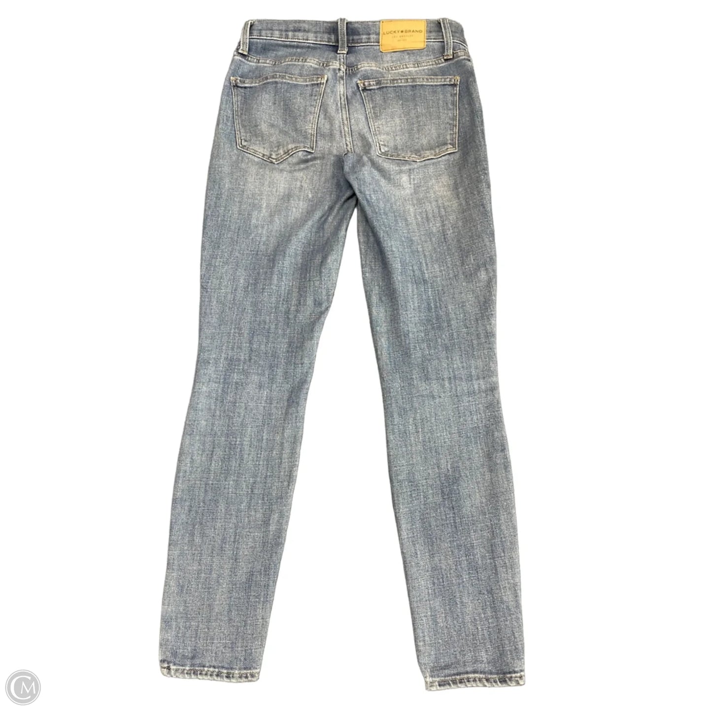Jeans Skinny By Lucky Brand In Blue Denim, Size: 4
