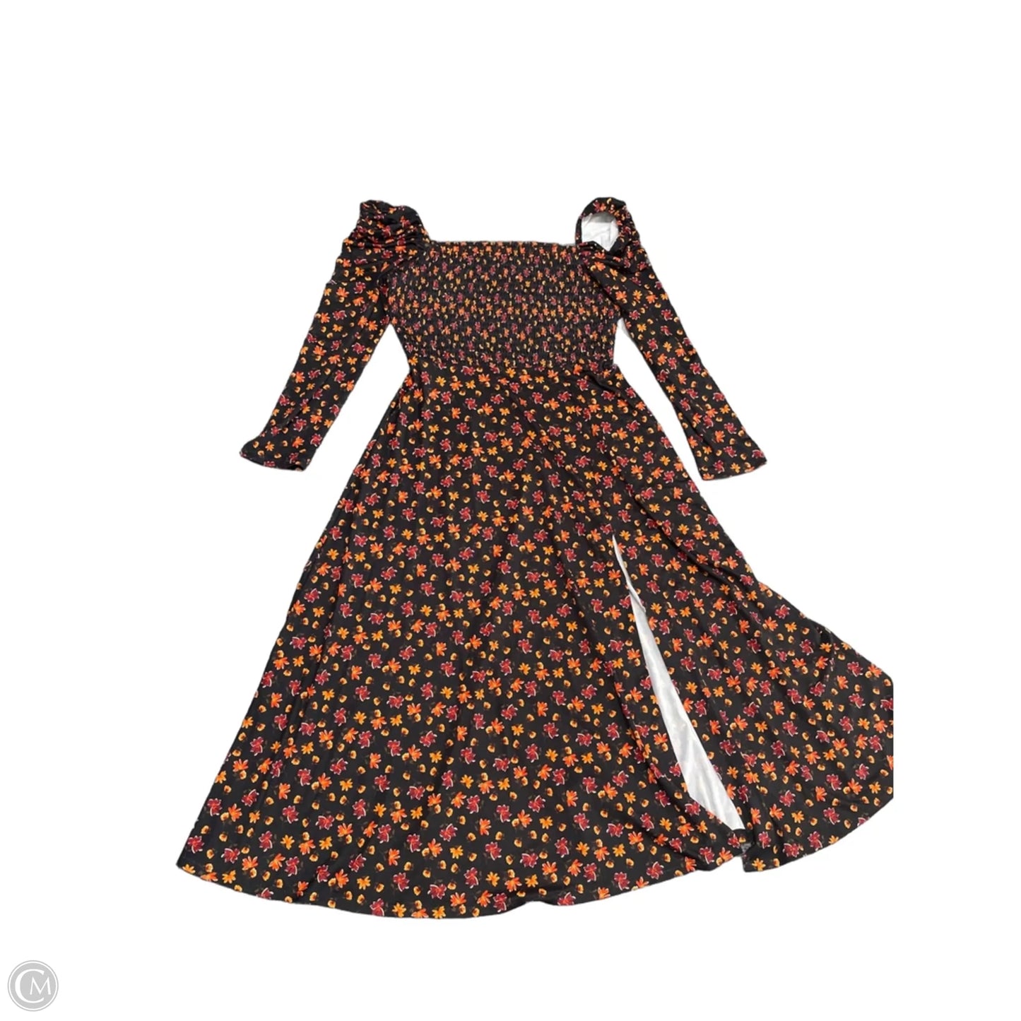 Dress Casual Midi By Alexia Admor In Black & Orange, Size: 6