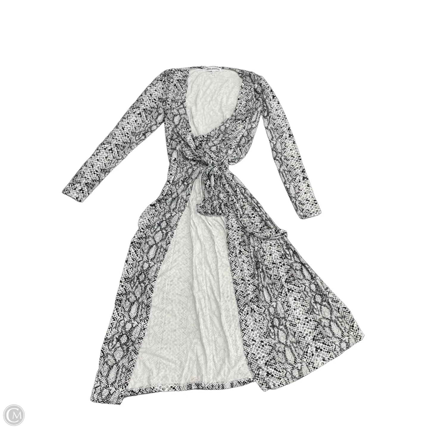 Dress Casual Midi By Good American In Snakeskin Print, Size: S
