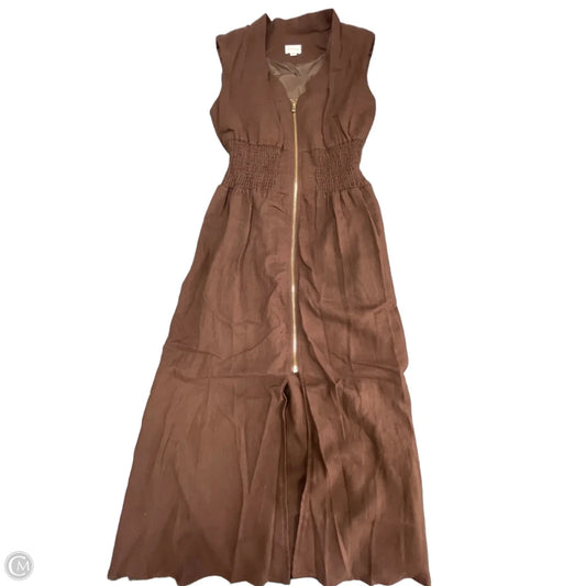Dress Casual Midi By For Cynthia In Brown, Size: M