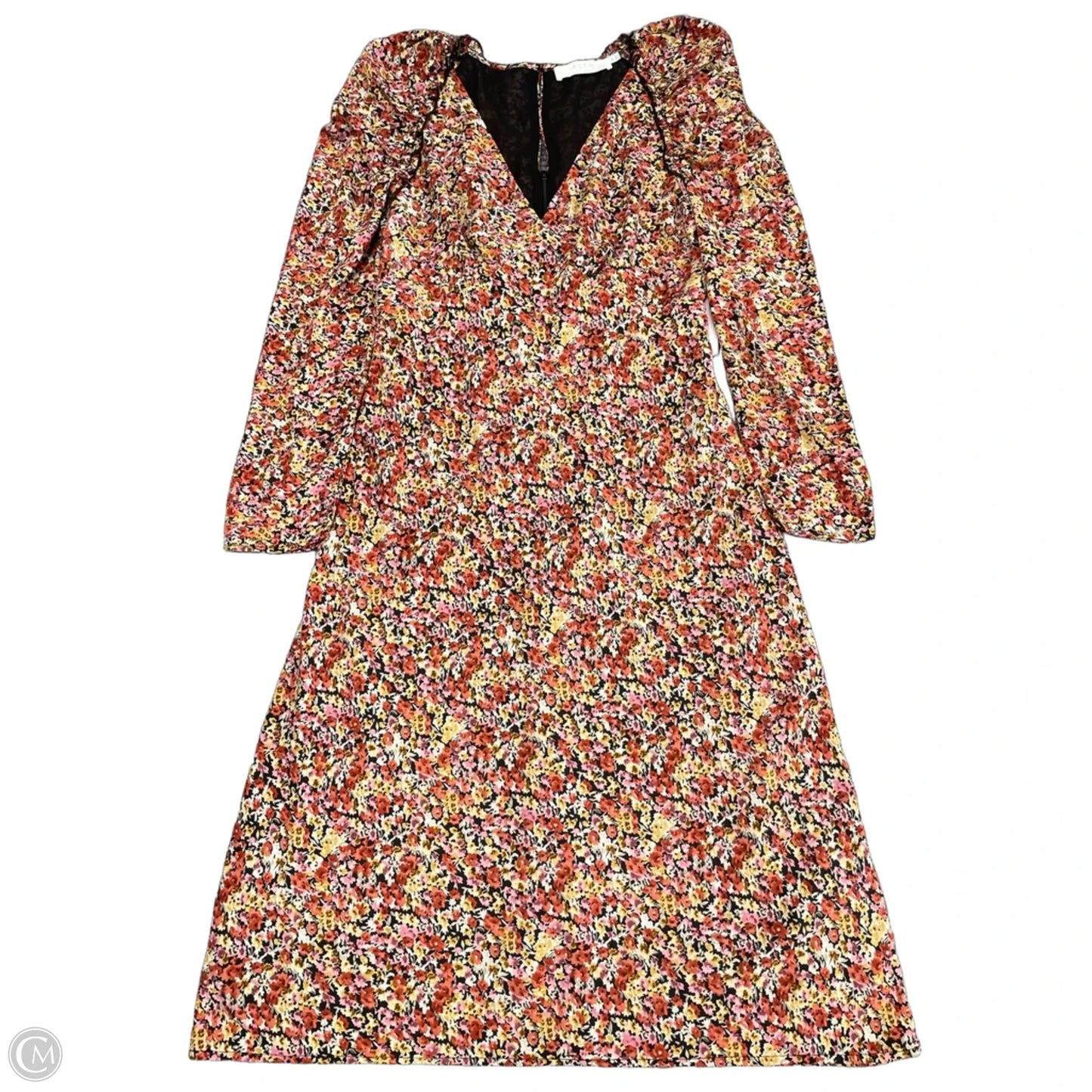 Dress Casual Midi By Astr The Label In Pink & Red, Size: M