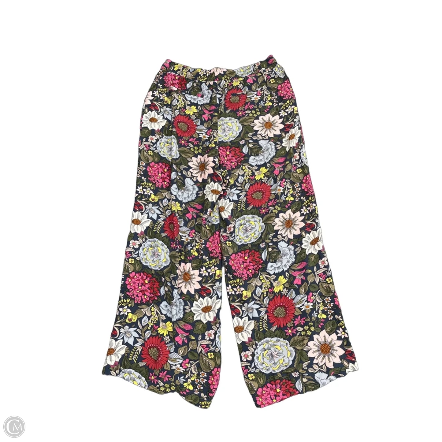 Pants Wide Leg By Loft In Floral Print, Size: L