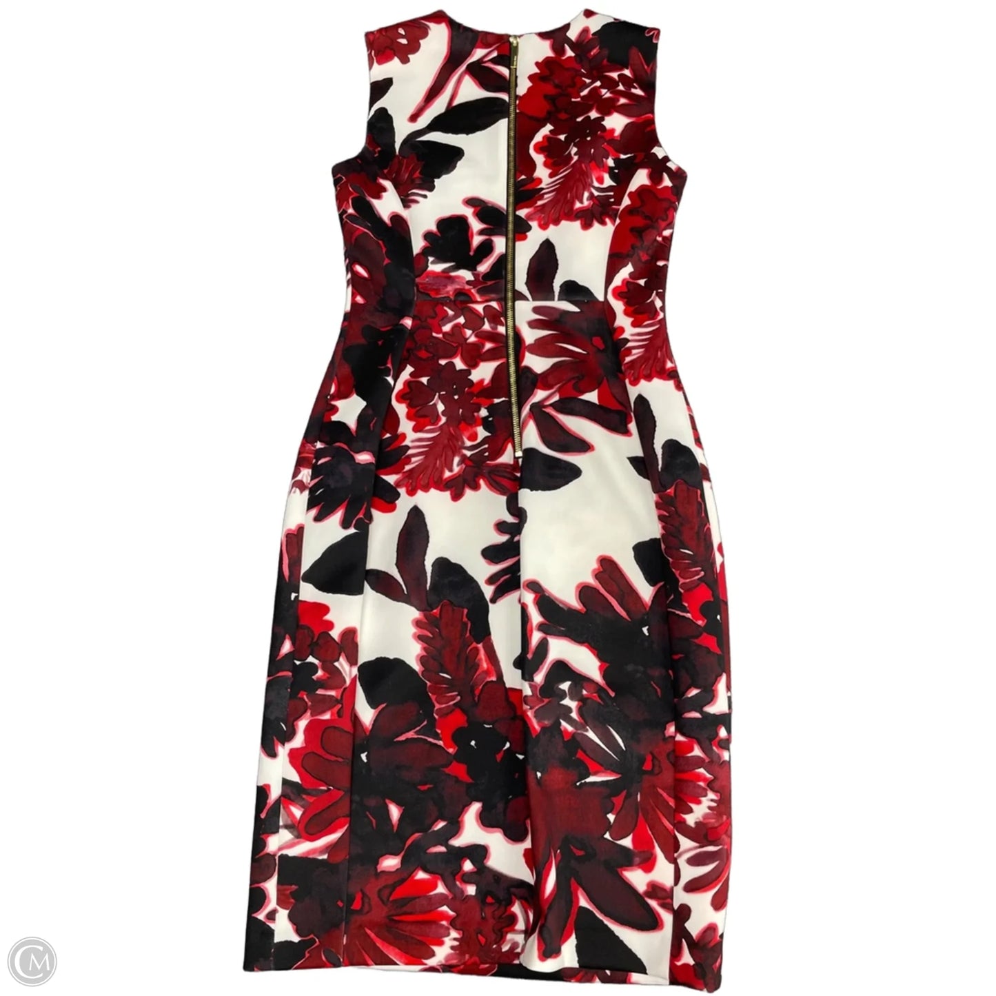 Dress Work By Calvin Klein In Black & Red, Size: 4