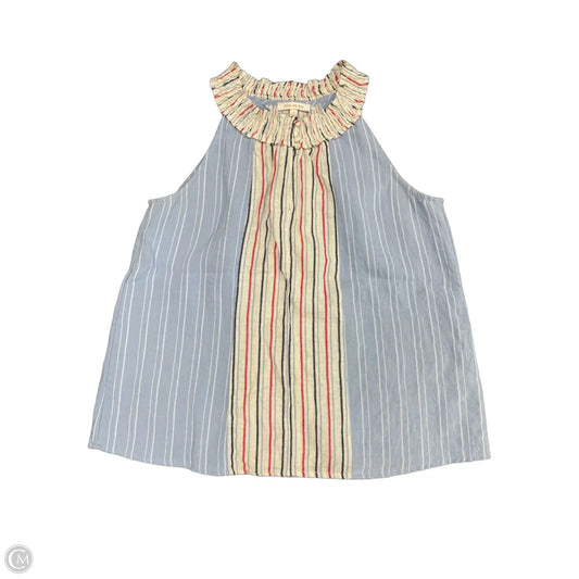 Top Sleeveless By Skies Are Blue In Blue & White, Size: S