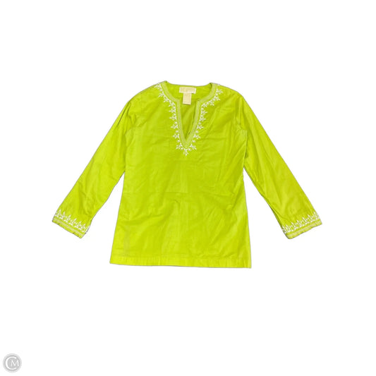 Tunic Long Sleeve By Michael By Michael Kors In Green, Size: M