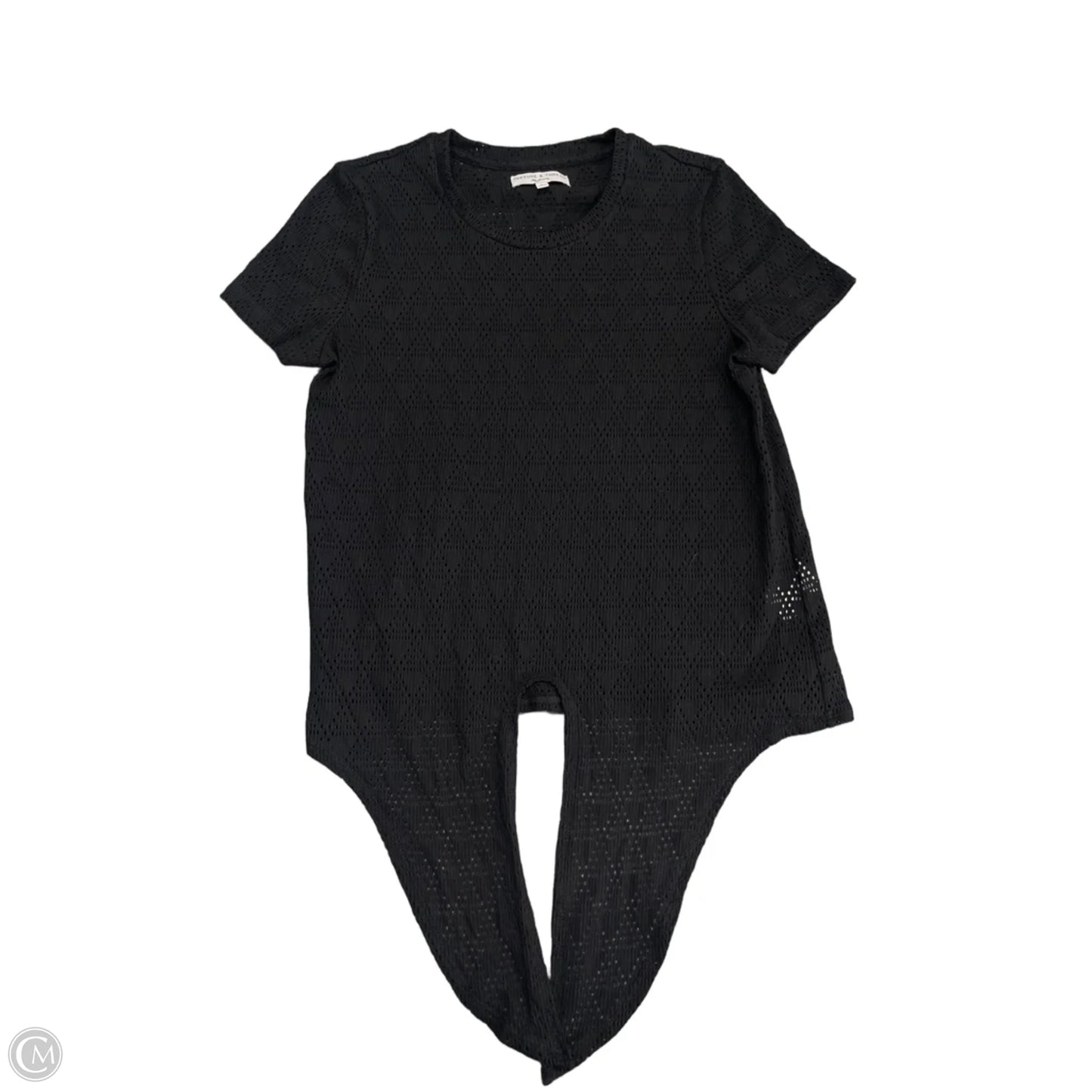 Top Short Sleeve By Madewell In Black, Size: S