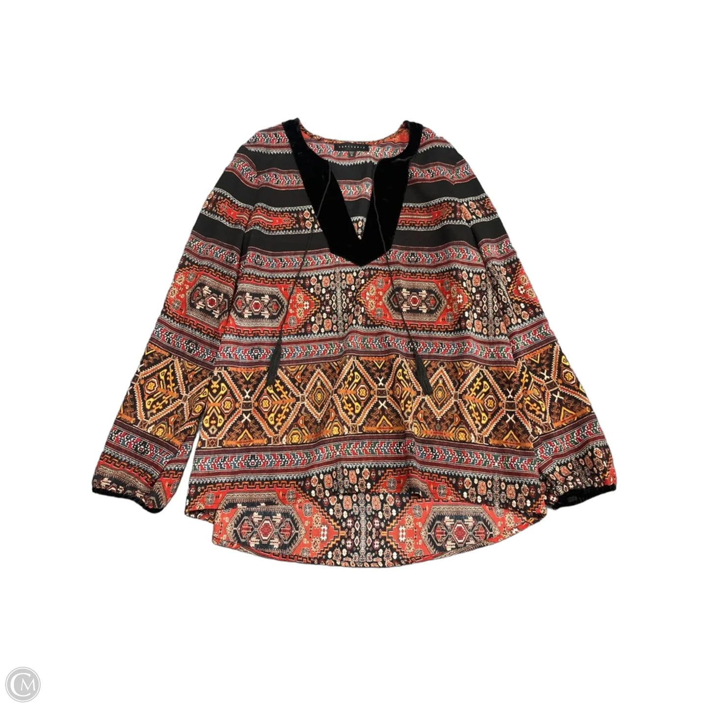 Top Long Sleeve By Sanctuary In Black & Red, Size: M