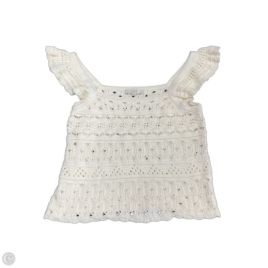 Top Sleeveless By Loft In Cream, Size: Xxl