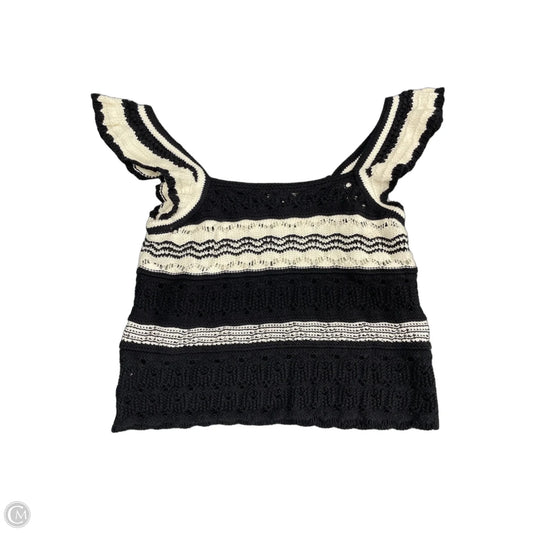 Top Sleeveless By Loft In Black & Cream, Size: Xxl