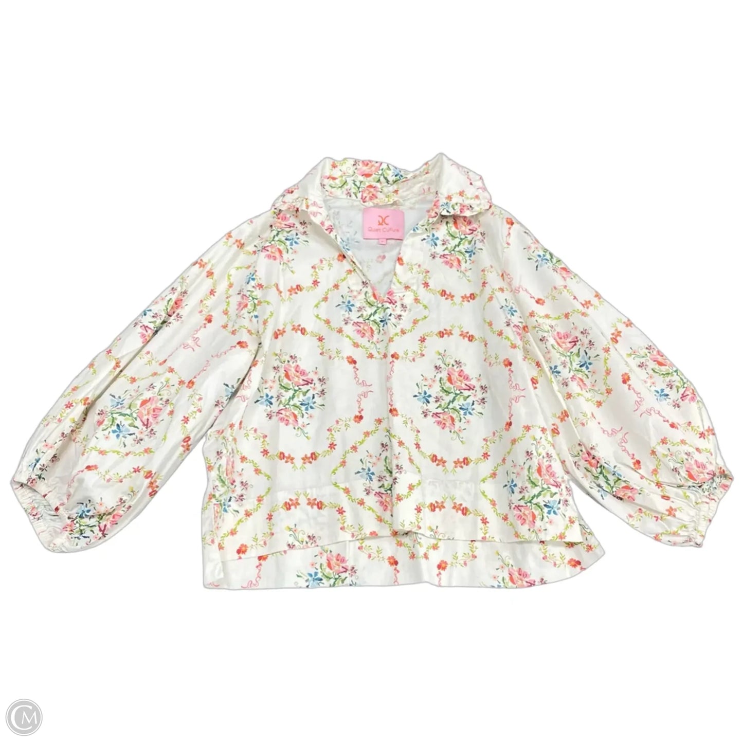 Shorts Set By Cmb In Pink & White, Size: Xs