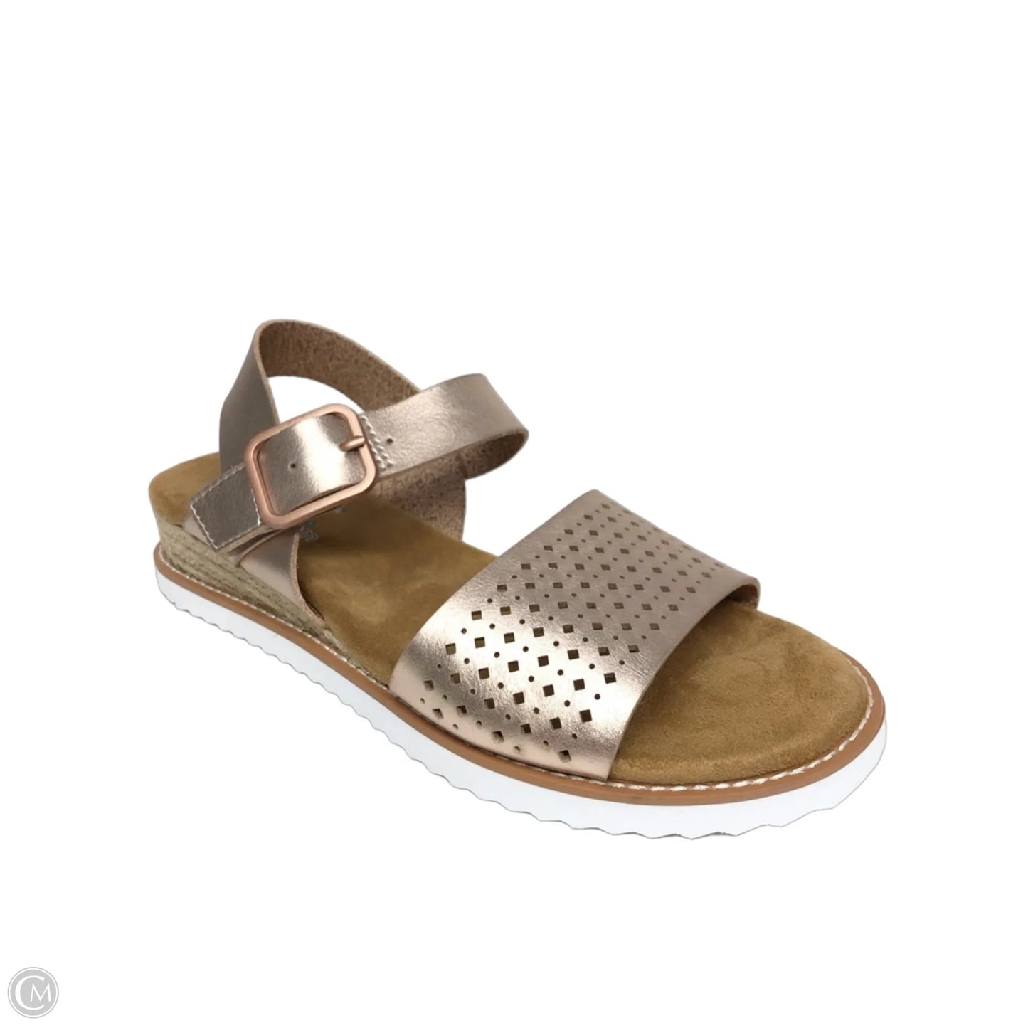 Sandals Flats By Bobs In Gold, Size: 8