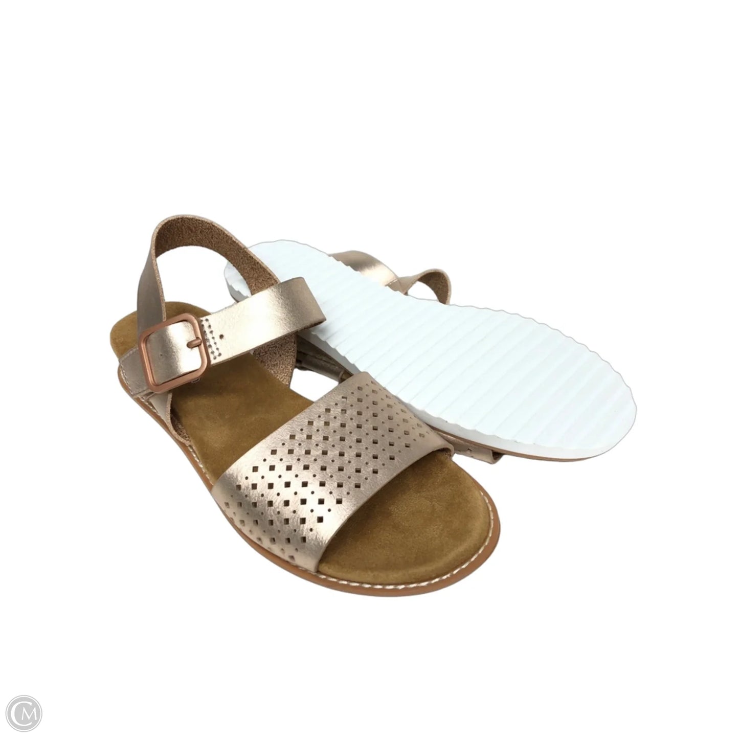 Sandals Flats By Bobs In Gold, Size: 8