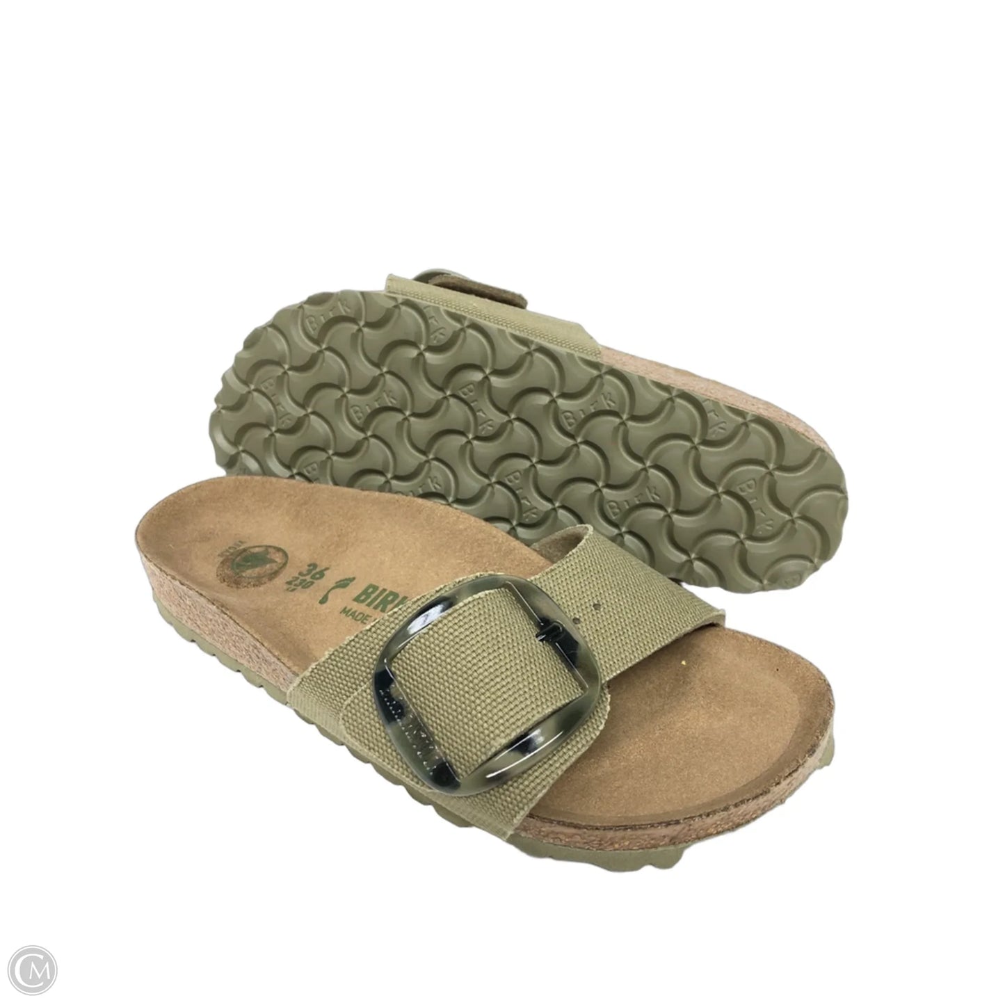 Sandals Flats By Birkenstock In Green, Size: 5