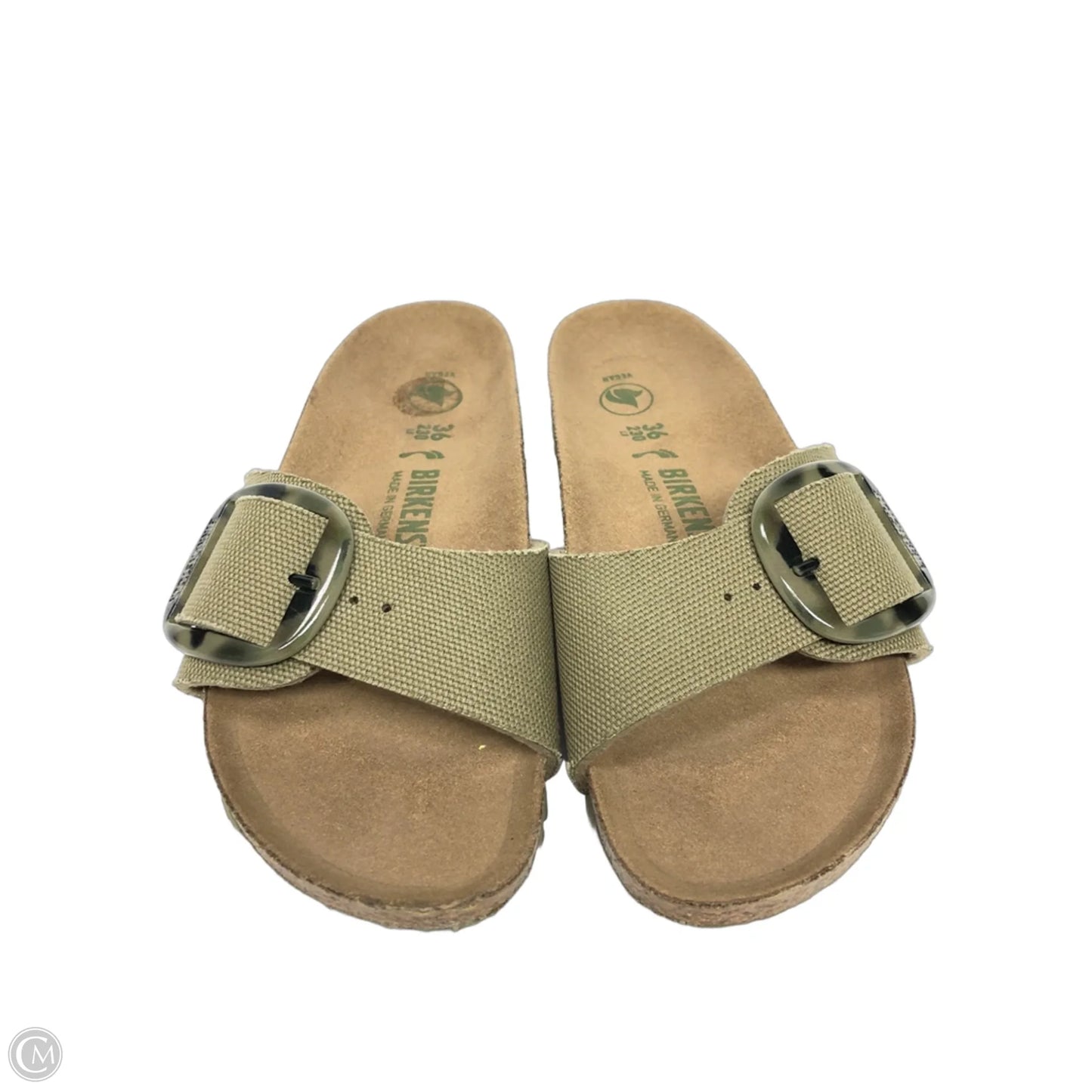 Sandals Flats By Birkenstock In Green, Size: 5