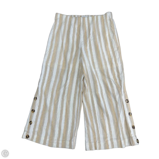 Pants Wide Leg By New Directions In White & Yellow, Size: Xl