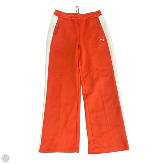 Athletic Pants By Puma In Orange & White, Size: M