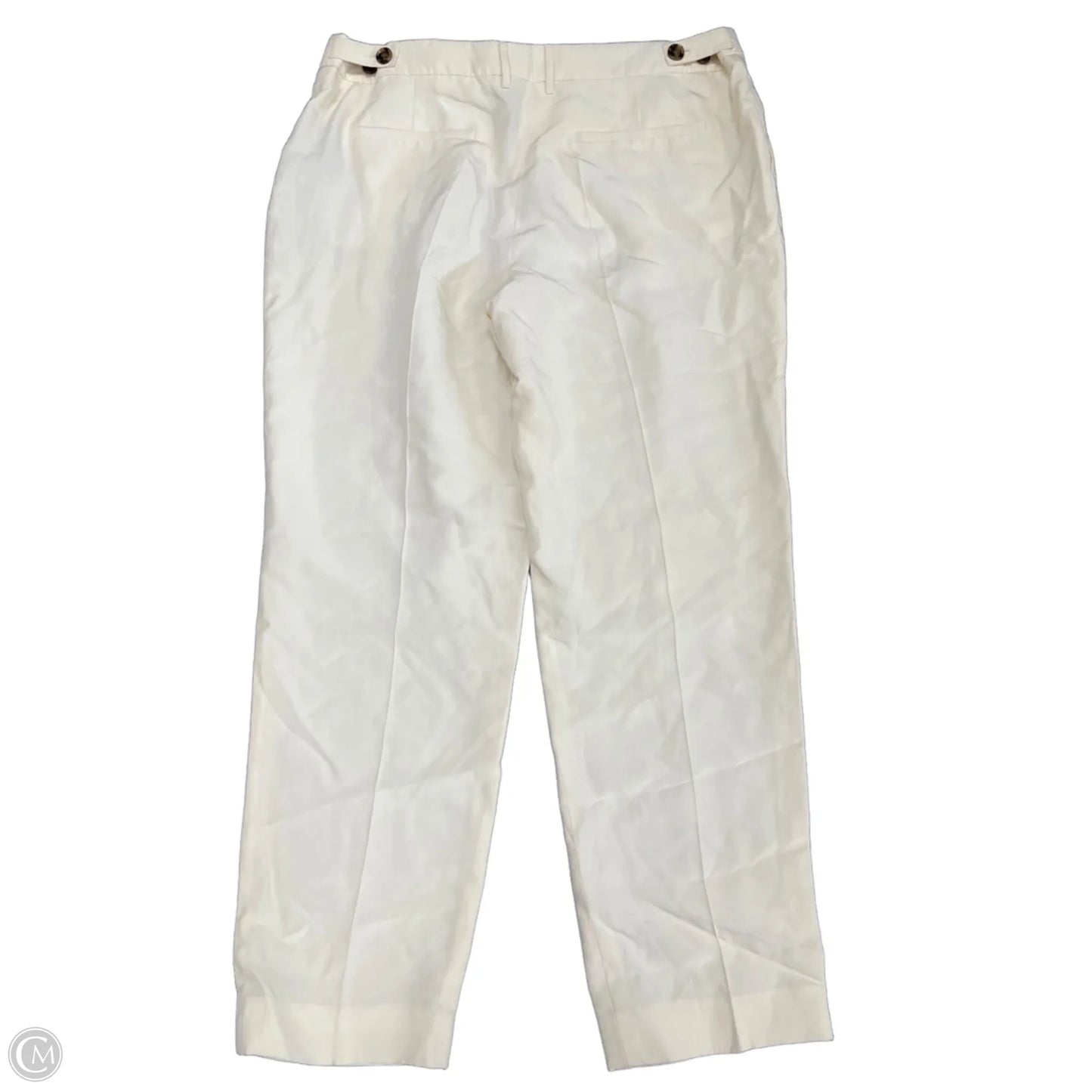 Pants Luxury Designer By Burberry In Cream, Size: 12