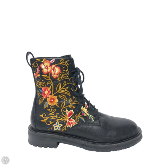 Boots Combat By Johnny Was In Black, Size: 7