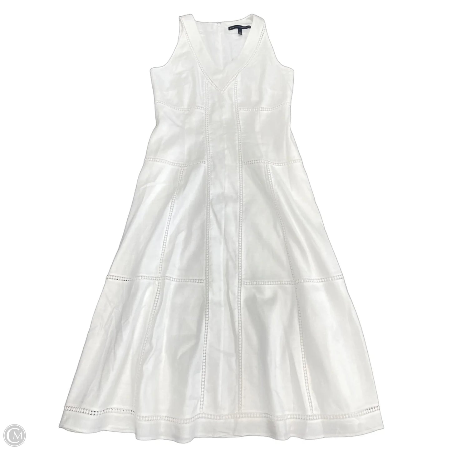 Dress Casual Midi By White House Black Market In White, Size: 4