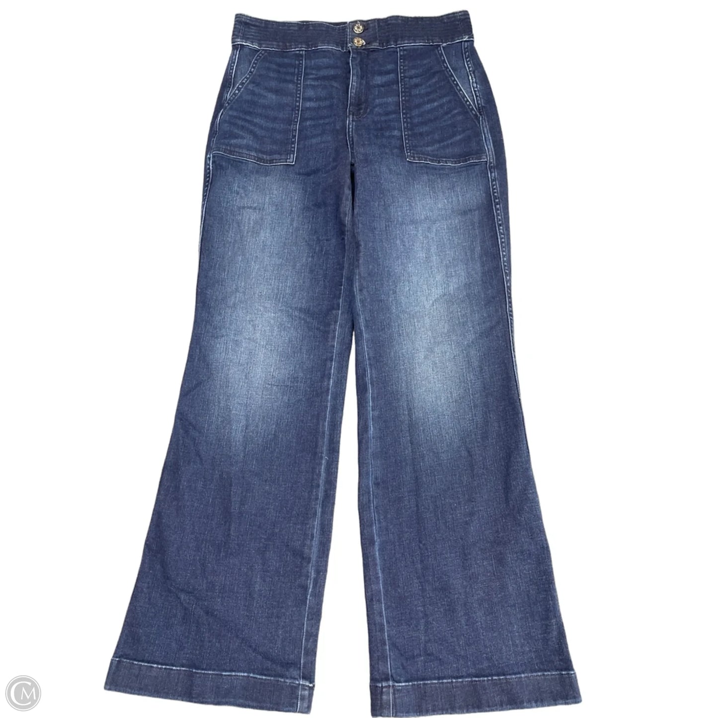Jeans Straight By White House Black Market In Blue Denim, Size: 10p