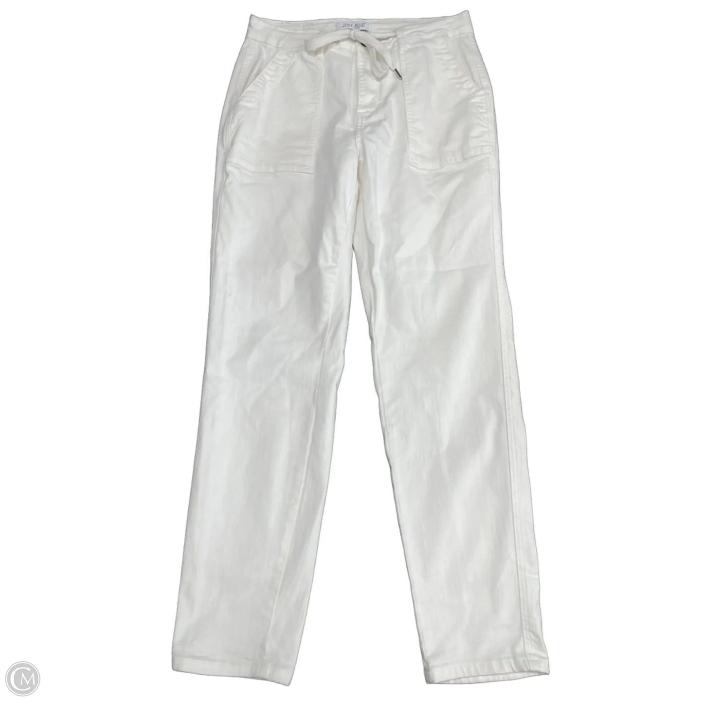 Jeans Straight By Judy Blue In White Denim, Size: 10