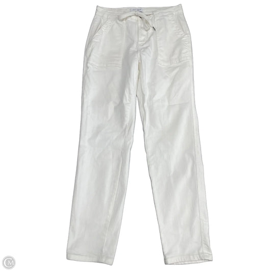 Jeans Straight By Judy Blue In White Denim, Size: 10