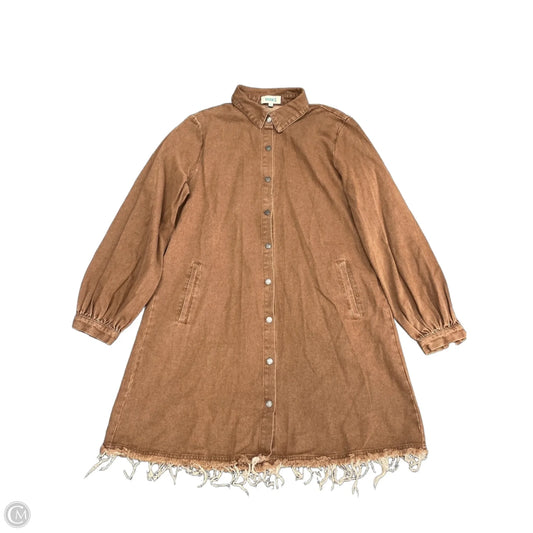 Dress Casual Short By Cmc In Brown, Size: L