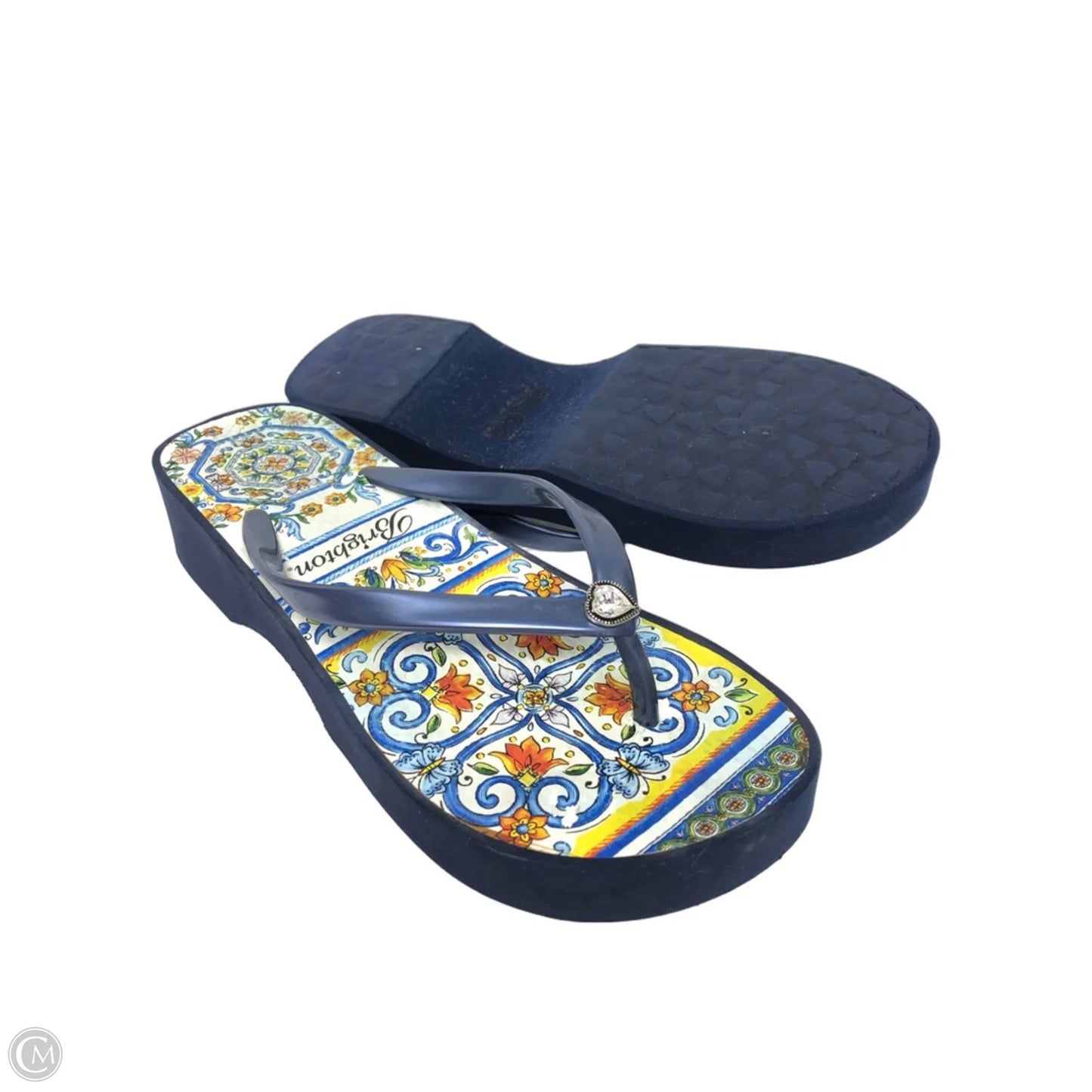 Sandals Flip Flops By Brighton In Navy, Size: 6