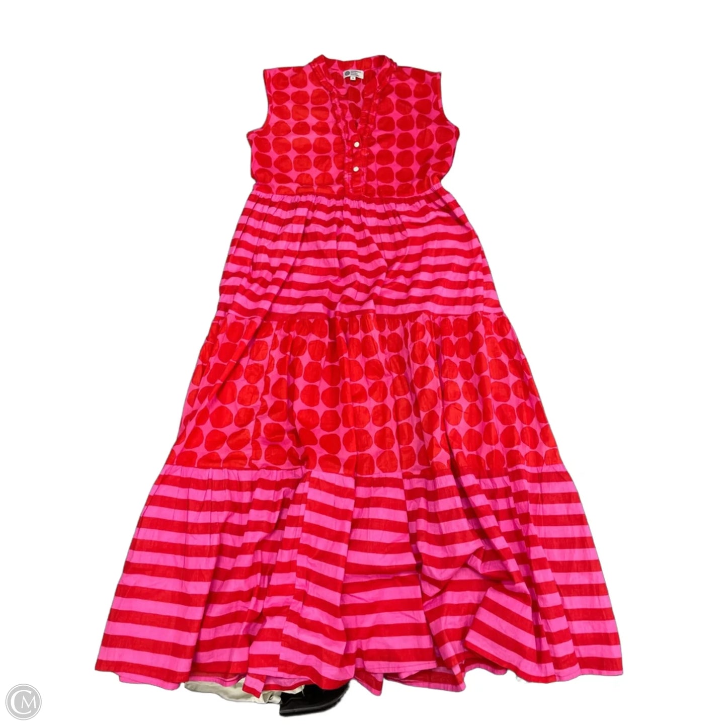 Dress Casual Maxi By Cmc In Pink & Red, Size: M