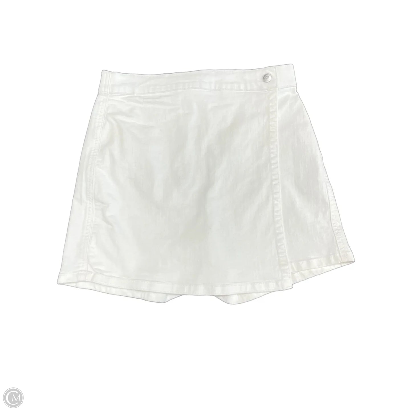 Skort By Crown And Ivy In White Denim, Size: 6