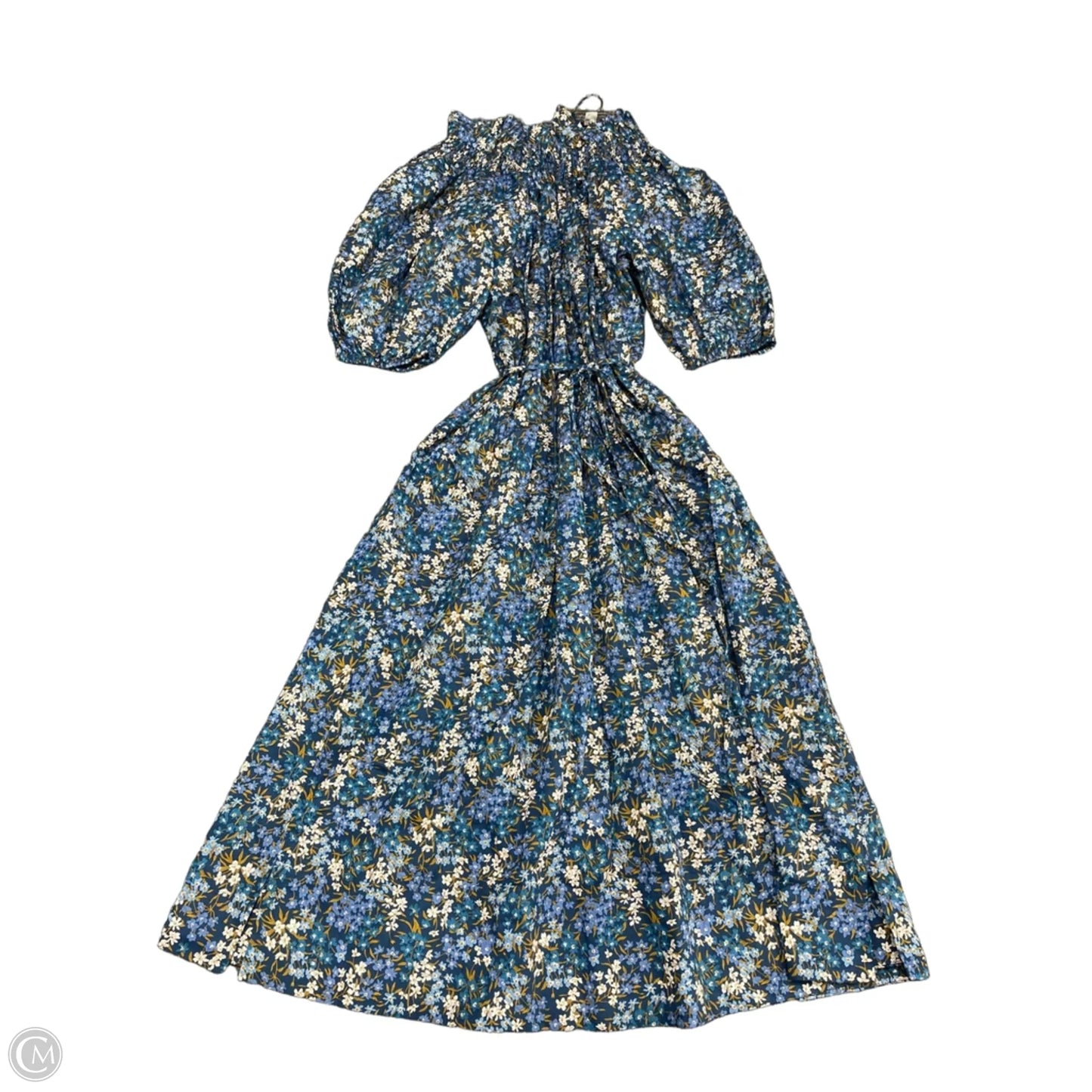 Dress Casual Midi By J. Crew In Blue & White, Size: S