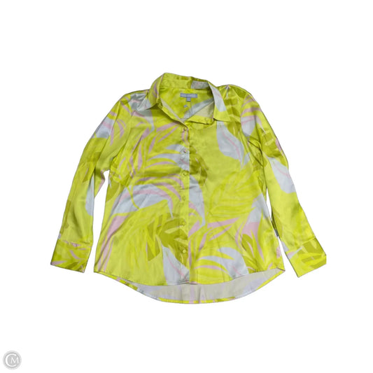 Blouse Long Sleeve By Antonio Melani In Chartreuse, Size: M