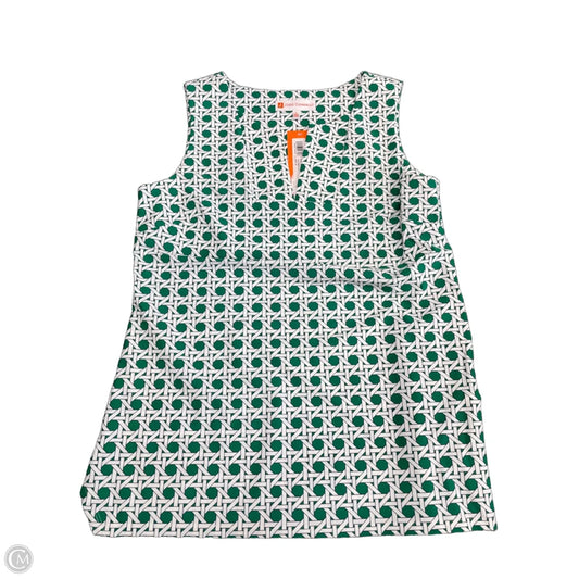 Top Sleeveless By Jude Connally In Green & White, Size: S